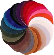 HOODANCOS 25Pcs Suede Fabric Patches Kit for Clothing Repair and Decoration Versatile Elbow Patches for Sweaters Jackets and Jeans DIY Applique Accessories for Unique Designs