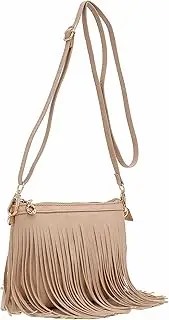 [FashionPuzzle] Small Fringe Crossbody Bag with Wrist Strap