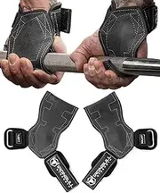 EZ Gripz PRO V2 Lifting Grips for Weightlifting: Weight Lifting Straps for Gym with Adjustable Wrist Neoprene Padding Gripps - Lifting Hooks, Wrist Wraps & Gloves Alternative for Deadlifts & Rows