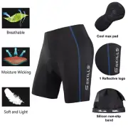 Mens Cycling Shorts Coolmax® Padding Outdoor Cycle Gear Tight Shorts