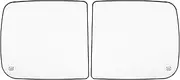 uxcell 1 Pair Car Left Right Side Towing Mirror Glass W/Backing Plate for Ram 1500 2500 3500 2011-2018 for Dodge for Ram 1500 2500 3500 No.68067727AA/68067726AA