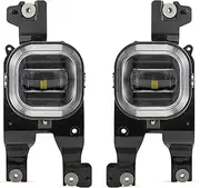 XISII LED Fog Lights Daytime Running Lamps Fit For Ford F250 F350 F450 2008-2010 Super Duty Bumper White Driving Light daytime running lights for cars