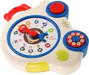 LRXIYODE Educational Learning Clock Fun Clock Toy for Boys and Cognition Compact Design for Travel
