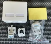 COMPLETE DUAL SURFACE Telephone Socket Outlet KRONE CLIPSAL STYLE+2 INSERTS BEST