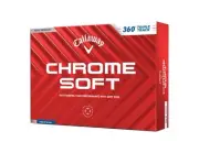 Callaway Golf Ball CHROME SOFT 24 360 TRIPLE TRACK 3 Piece Construction Triple T