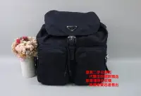 在飛比找Yahoo!奇摩拍賣優惠-優買二手精品名牌店 PRADA 1BZ005 三角牌 深藍 