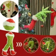 Christmas Plush Doll How The Grinch Stole Legs Hands Xmas Tree Wreath Party