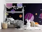 3D Planet Star Night Self-adhesive Removeable Wallpaper Wall Mural
