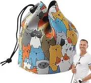 Golf Pouch - Store 12-18 Balls Valuables Organizer Tee Pouch | Portable Waterproof Adjustable Multi-Functional Golf Carrier Case for Practice, Markers, Hat Clips