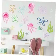 Under The，Under The Sea Ocean Wall Sea Jellyfish Bubbles Wall Stickers