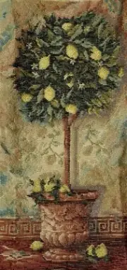 LEMON TREE Needlepoint Tramme Kit, 11 1/2" x 23"