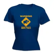 Animal Warning Drop Bears - Funny Novelty Womens T-Shirt T Shirt Tshirt