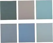 HEATSHAKING 6sheets Sandpaper Assortment Kit Wet Dry Sanding Paper Grit for Furniture Polishing Versatile Carbide Material Pack