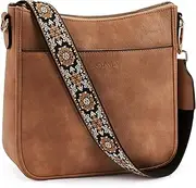 [BOSTANTEN] Small Crossbody Bags for Women Designer Zip Cell Phone Purse Shoulder Handbags Wallet with Card Slots
