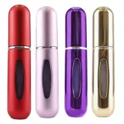 4 x Refillable Perfume Atomiser 5ml Spray Pump Bottles Ideal for Travel