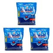 3x 60pc Finish Dishwasher Tablets Powerball Power All-in-1 Dish Cleaner Lemon