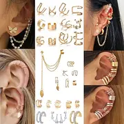 Europe and the United States cross-border new pearl ear clip men's and women's earrings non-piercing false cartilage earrings earrings jewelry