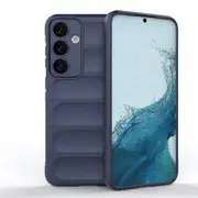 For Samsung Galaxy S24+ Plus Case, Wavy Shield, Grippy Shielding Cover, Dark Blue