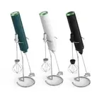 Stainless Steel Egg Beater Electric Milk Frother 3 Speeds USB Rechargeable