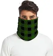 [Caihoyu] Winter Fleece Neck Warmer Scarf for Women and Men Thick Thermal Fleece Lined Scarves Cold Weather Outdoor Sports Buffalo Lumberjack Tartan Plaid, Multicolor
