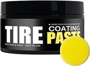 Tire Shine - Care Paste for Vehicle Wheels - Non Greasy Long Lasting Wheel Care Paste for Home Garage Automotive Motorcycle Tire