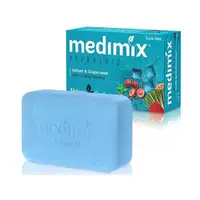 在飛比找Yahoo奇摩購物中心優惠-印度MEDIMIX 藍寶石沁涼美肌皂125g(岩蘭草&葡萄籽