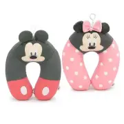 12" 1 SET DISNEY MICKEY MOUSE Travel Neck Rest Pillow Cushion Doll Toy 2 pieces.
