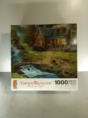 NEW Thomas Kinkade Painter Of Light 1000 Piece Puzzle “Mountain Paradise” 2006