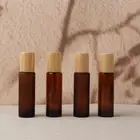 15ml Roller Rollerball Perfume Essential Oil Roll On Ball Amber Glass Bottle