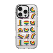 iPhone 16 Pro Clear Case MagSafe Compatible Pride Yoga