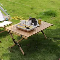 在飛比找momo購物網優惠-【古德斯】德國櫸木可折疊蛋捲桌-中號(德國櫸木/折疊桌/露營