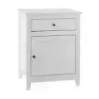 Artiss Gustav Bedside Lamp Side Table Nightstand Drawer White Coastal Hamptons