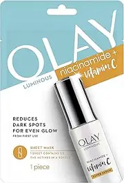 Olay Luminous Niacinamide + Vitamin C Sheet Mask, 1 count