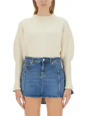 [Alexander McQueen] Alexander McQueen-Wool Jersey.-Donna M