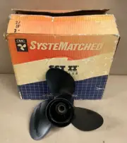 NEW OEM JOHNSON / EVINRUDE 12 1/3 X 13 STAINLESS OUTBOARD PROPELLER PART #390849