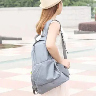 E.City_韓版旅行手提可攜式折疊雙肩後背包 (2折)