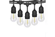 Milano Decor Edison Globe Solar Powered Lamp String Lights || 20 Lights