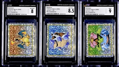 Pokémon 2000 Merlin Series 2 Charizard Blastoise Venusaur 151 CGC Slab Lot RARE