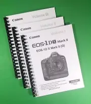Owners Manual for Canon EOS 1DX 1D-X Mark II Camera 562 Pages W/Clear Covers!
