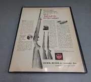 Ruger 10/22 Carbine Rifle Sturm, Rurger 1968 Print Ad Framed 8.5x11 Wall Art