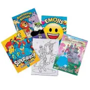 Kids Party Supplies Favours Prizes 12 Assorted Colouring Books Colour Pads