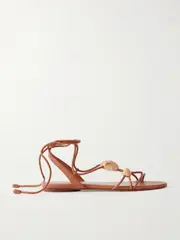 [Zimmermann] Zimmermann - Gleam Leather Sandals - Brown - FR39 FR39 Brown