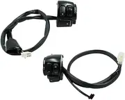 TKTGNVNZKA 1 Pair 25mm Motorcycle Handlebar Control Switch Kill Start Turn Signal Switch Button with Wiring Harness Fit for Harly Fit for Davidso(Style B)