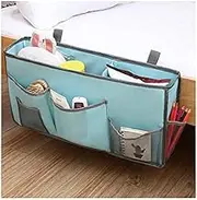Hanging Storage Organiser Bag，Dorm Room Bedside Organiser Pocket Hanging Caddy Kids Bunk Bed Pocket Baskets Storage Blue Adhesive Organizer Table Wall Bedside Hold (Color : D, Size : 2PCS)
