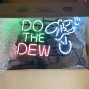 Do The Dew Pink Real Glass Handcraft Custom Neon Sign Bar Display Club Wall Sign