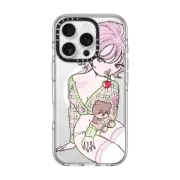 iPhone 16 Pro Clear Case MagSafe Compatible Cherry Teddy