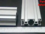Aluminum T-slot 3060 extruded profile 30x60-8 Length 1500mm ( 60"), 2 pieces set