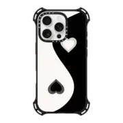 iPhone 16 Pro Bounce Case MagSafe Compatible Heart Yin Yang - Black