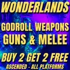 TINY TINA WONDERLANDS - GODROLL WEAPONS AND MELEE - PS5/PS4/XBOX/PC