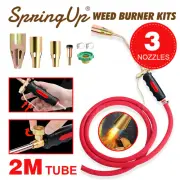 Weed Burner Kit Shrub Grass Killer Propane Gas Torch Garden Tool + 3 Nozzle AU